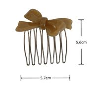 Women's Vintage Style Bow Knot Alloy Acetic Acid Sheets Insert Comb main image 2