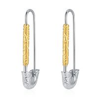 1 Pair Casual Elegant Geometric Plating Sterling Silver 24k Gold Plated White Gold Plated Earrings main image 6