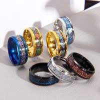 Fashion Round 201 Stainless Steel Gold Plated Arylic In Bulk main image 4
