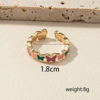 Fashion Butterfly Alloy Plating Women's Open Ring main image 7