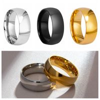 Vintage Style Color Block Stainless Steel Plating Rings main image 7