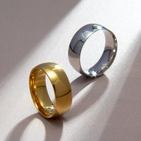 Vintage Style Color Block Stainless Steel Plating Rings main image 6