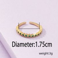 Popular 1 Copper Inlaid Zircon Open Ring Cross-border Trade New Bracelet Qingdao Jewelry Factory main image 3