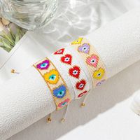Ig Style Ethnic Style Heart Shape Eye Glass Handmade Unisex Bracelets main image 1