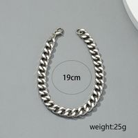 Simple Metal Thick Chain Bracelet Wholesale Nihaojewelry main image 5