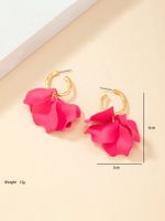 Elegant Petal Alloy Plating Women's Earrings main image 7