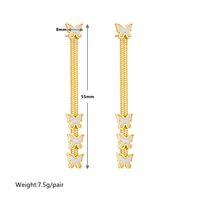 1 Pair Vintage Style Solid Color Plating Stainless Steel Acrylic 18K Gold Plated Drop Earrings main image 2