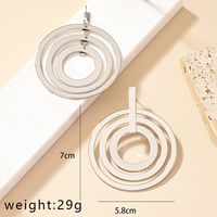 1 Pair Simple Style Round Plating Alloy Gold Plated Drop Earrings sku image 2