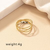 Retro Commute Round Alloy Plating White Gold Plated Women's Rings sku image 1