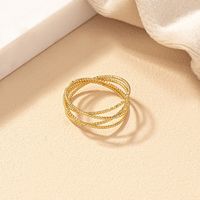 Retro Commute Round Alloy Plating White Gold Plated Women's Rings main image 7