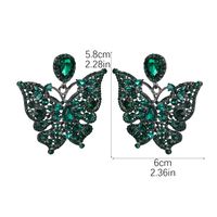 1 Pair Elegant Shiny Geometric Color Block Inlay Alloy Rhinestones Zircon Drop Earrings main image 10