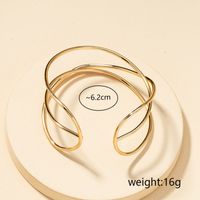 Style Simple Géométrique Alliage Placage Pas D'incrustation Unisexe Bracelets main image 7