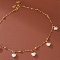 Sweet Star Heart Shape Bow Knot Alloy Pearl Women's Necklace main image 6