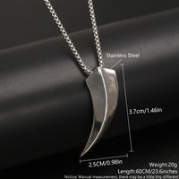 Hip-Hop Punk Simple Style Heart Shape 304 Stainless Steel Plating Unisex main image 2