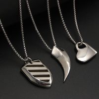 Hip-Hop Punk Simple Style Heart Shape 304 Stainless Steel Plating Unisex main image 1
