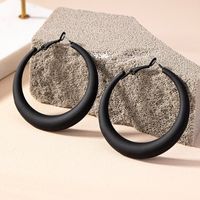 1 Pair Simple Style Commute Round Plating Alloy Gold Plated Hoop Earrings main image 8