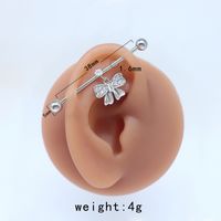 1 Piece Tropical Butterfly Plating Inlay Stainless Steel Copper Rhinestones Glass White Gold Plated Ear Studs sku image 5