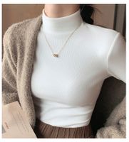 Women's Knitwear Long Sleeve Sweaters & Cardigans Simple Style Solid Color main image 2