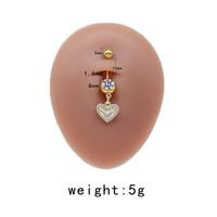 Casual Cute Commute Sunflower Starry Sky Snowflake Stainless Steel Copper Plating Inlay Rhinestones Zircon White Gold Plated Gold Plated Belly Ring sku image 3