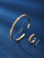 Simple Style Geometric Copper 18k Gold Plated Zircon Rings Bracelets In Bulk main image 2