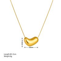 Acero Titanio Chapados en oro de 18k Estilo Simple Enchapado Geométrico Collar Colgante sku image 2