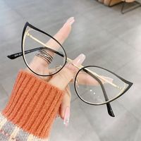 Simple Style Classic Style Color Block Ac Butterfly Frame Full Frame Optical Glasses main image 2