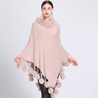 Women's Simple Style Solid Color Imitation Cashmere Polyester Tassel Shawl main image 6