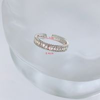Simple Style Heart Shape Artificial Crystal Alloy Wholesale Rings sku image 2