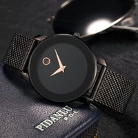 Business Solid Color One Piece Buckle Electronic Men's Watches main image 2