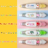 1 Set Animal Letter Plant Class School Plastic Cute Correction Tape main image 6