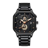 Sports Color Block Buckle Quartz Men's Watches sku image 5