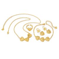 Vintage Style Pentagram Copper 18k Gold Plated Bracelets Earrings Necklace In Bulk main image 7