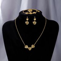 Vintage Style Pentagram Copper 18k Gold Plated Bracelets Earrings Necklace In Bulk main image 1