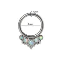 Modern Style Simple Style Shiny Water Droplets Stainless Steel Plating Inlay Zircon Nose Studs sku image 11