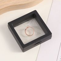 Simple Style Solid Color Plastic Jewelry Boxes sku image 1