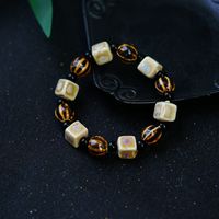 Retro Ethnic Style Geometric Ceramics Knitting Men's Bracelets main image 1