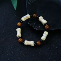 Retro Ethnic Style Geometric Ceramics Knitting Men's Bracelets sku image 14