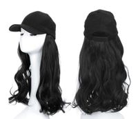امرأة غير رسمي شارع سلك درجة حرارة عالية مجعد الشعر الطويل شعر مستعار sku image 1