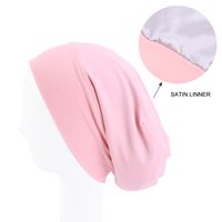 Women's Lady Simple Style Solid Color Eaveless Beanie Hat sku image 10