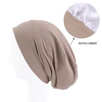 Women's Lady Simple Style Solid Color Eaveless Beanie Hat sku image 7