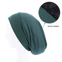 Women's Lady Simple Style Solid Color Eaveless Beanie Hat sku image 2