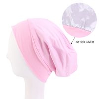 Women's Lady Simple Style Solid Color Eaveless Beanie Hat sku image 5
