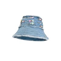 Unisex Vacation Solid Color Big Eaves Bucket Hat main image 2