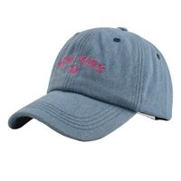 Unisex Lady Letter Embroidery Curved Eaves Baseball Cap main image 2