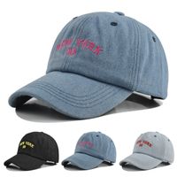Unisex Lady Letter Embroidery Curved Eaves Baseball Cap main image 1