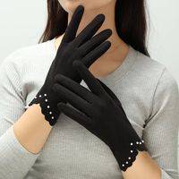 Women's Simple Style Commute Solid Color Gloves 1 Pair sku image 1