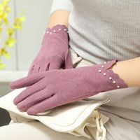 Women's Simple Style Commute Solid Color Gloves 1 Pair main image 3