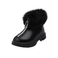 Girl's Basic Solid Color Round Toe Martin Boots main image 2