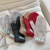 Femmes Mignon Bloc De Couleur Gants 1 Paire main image 5