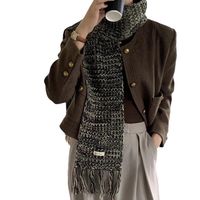Women's Basic Simple Style Solid Color Knit Scarf main image 3